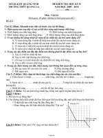Đề kiểm tra học kì II Vật lí Lớp 6 đề 2 - Năm học 2009-2010 - Trường THCS Quảng La
