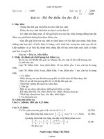 Giáo án Đại số 7 tiết 40: Trả bài kiểm tra học kì I