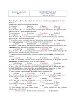 Đề Thi Học Kỳ 2 Có Đáp Án Môn Anh 12 – Đề 5