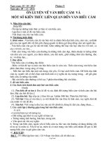 Bài giảng môn học Ngữ văn lớp 7 - Ôn luyện về văn biểu cảm và một số kiến thức liên quạn đến văn biểu cảm