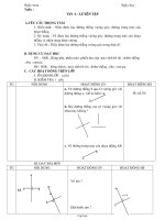 Bài soạn môn Hình học 7 - Tiết 4: Luyện tập
