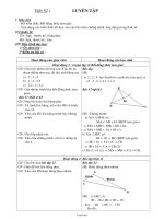 Giáo án Hình học 7 tiết 52: Luyện tập