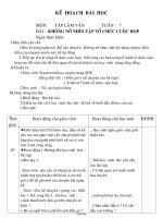 Giáo án Tập làm văn Lớp 3 - Tuần 7 - Bài: Không nỡ nhìn - Tập tổ chức cuộc họp