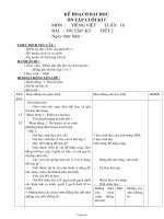 Giáo án Tiếng việt Lớp 3 - Tuần 18 - Bài: Ôn tập kiểm tra (Tiết 2)