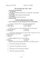 Giáo án Lịch sử 6 tuần 10: Kiểm tra viết 1 tiết