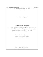 nghiên cứu kết quả nội soi mật tụy ngược dòng lấy sỏi mật trong điều trị viêm tụy cấp 
