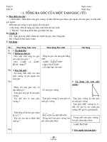 Giáo án Toán Hình học 7 tiết 18: Tổng ba góc của một tam giác (tt)