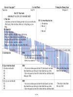 Giáo án Công nghệ 7 tiết 23: Thực hành gieo hạt và cấy cây vào bầu đất