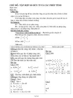 Bài giảng môn học Đại số lớp 7 - Tập hợp số hữu tỉ và các phép tính