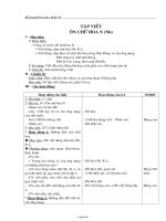 Giáo án Tập viết Lớp 3 - Tuần 19 - Ôn chữ hoa N