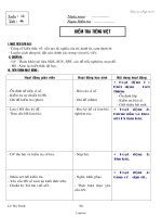 Giáo án Ngữ văn 6 - Tuần 12, Tiết 46: Kiểm tra Tiếng việt