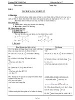 Bài giảng môn học Đại số lớp 7 - Tiết 1: Tập hợp Q các số hữu tỉ (tiết 15)