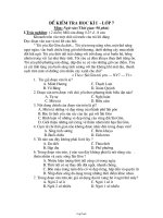 Đề kiểm tra học kì I - Lớp 7 môn: Ngữ văn (thời gian: 90 phút)