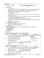 Giáo án môn Toán 12 - Bài: Hệ toạ độ trong không gian