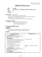 Giáo án Đạo đức lớp 2 - Bài: Giữ trật tự, vệ sinh nơi công cộng (tiết 1)