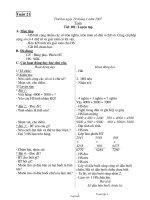 Giáo án Toán Lớp 3 - Tuần 21 - Năm học 2006-2007