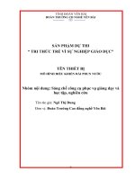 Nâng cao hiệu quả rèn luyện kỹ năng sống qua công tác giáo viên chủ nhiệm cho học sinh, sinh viên trường cao đẳng nghề yên bái 
