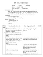 Giáo án Toán Lớp 3 - Tuần 6 - Bài: Luyện tập - Năm học 2005-2006