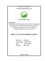 Áp dụng quy trình chăm sóc, nuôi dưỡng, phòng và trị bệnh trên đàn gà thịt nuôi tại trang trại liên kết với công ty CP thuốc thú y SVT thái dương, thành phố chí linh, tỉnh hải dương 