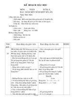 Giáo án Toán Lớp 3 - Tuần 8 - Bài: Giảm một số đi một số lần