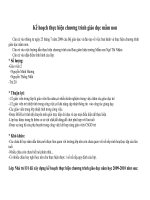 Kế hoạch thực hiện chương trình giáo dục mầm non