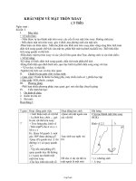Bài giảng môn Hình học lớp 12 - Khái niệm về mặt tròn xoay ( 3 tiết)