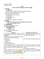 Giáo án Tin học 7 - Tiết 2, Bài 1: Chương trình bảng tính là gì? (Tiếp) - Năm học 2010-2011
