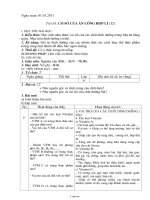 Giáo án Công nghệ 6 - Tiết 38: Cơ sở của ăn uống hợp lí (Tiết 2) - Năm học 2010-2011