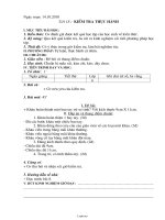 Giáo án Công nghệ 6 - Tiết 18: Kiểm tra thực hành - Năm học 2010-2011