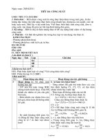 Giáo án Vật lý Lớp 8 - Tiết 18: Công suất - Năm học 2010-2011