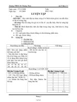 GA Đại số 7 - THCS Võ Trường Toản - Tiết 44: Luyện tập Bảng “tần số” các giá trị của dấu hiệu