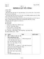 Giáo án Vật lí Lớp 8 - Tiết 15, Bài 14: Định luật về công - Năm học 2005-2006