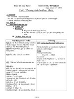 Giáo án môn Hóa học lớp 8 - Tiết 23: Phương trình hoá học (Tiếp)