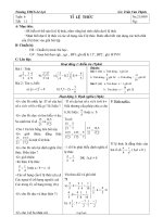 GA Đại số 7 – THCS Lê Lợi - Tiết 11: Tỉ lệ thức