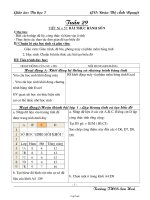 Giáo án Tin học 7 tuần 29 tiết 56 + 57: Bài thực hành số 9