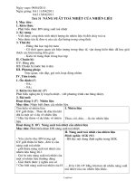 Giáo án Vật lí Lớp 8 - Tiết 31: Năng suất tỏa nhiệt của nhiên liệu - Năm học 2010-2011