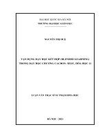 Vận dụng dạy học kết hợp (blended learning) trong dạy học chương cacbon  silic, hóa học 11 