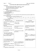 Giáo án lớp 6 môn học Đại số - Tuần 9 - Tiết 25 - Bài 14: Số nguyên. Hợp số. Bảng số nguyên tố