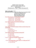 Khảo sát chất lượng giữa kì I môn: Ngữ văn 7 (thời gian làm bài : 45 phút – không kể thời gian giao đề )