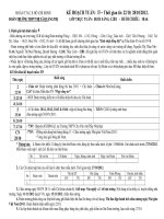 KẾ HOẠCH TUẦN 10