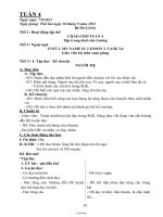 Giáo án môn học Đại số 7 - Trường THCS Phú Thứ - Tiết 64: Nghiệm của đa thức một biến