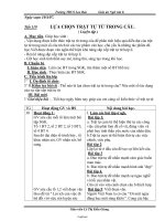 Giáo án Ngữ văn 8 - Tiết 119: Lựa chọn trật tự từ trong câu (Luyện tập) - Năm học 2006-2007 - Dương Thị Thảo Trang