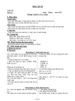 Giáo án Hóa học 8 học kì II