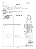 Giáo án Toán Hình học 7 tiết 33: Luyện tập