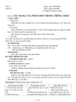 Giáo án Công nghệ 7 tuần 4