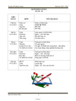 Giáo án Lớp 3 - Tuần thứ 16 - Trường Tiểu học Hùng Vương