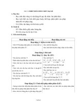 Giáo án môn Đại số 8 tiết 32: Phép nhân phân thức đại số