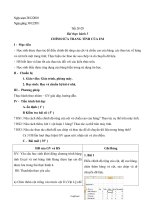 Giáo án Tin học 7 - Tiết 28-29, Bài thực hành 5: Chỉnh sửa trang tính của em - Năm học 2010-2011