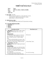 Giáo án Toán lớp 2 - Tuần 28 - Bài: Đơn vị, chục, trăm, nghìn