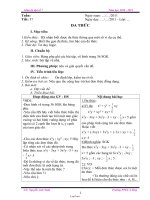 Giáo án môn học Đại số 7 - Năm học 2010 - 2011 - Tiết 57: Đa thức